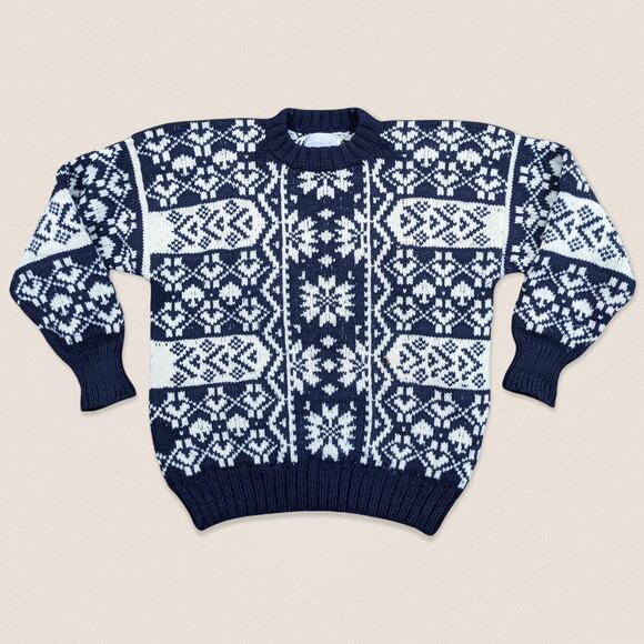 passports Other - Vintage fair isle Grandpa chunky Wool Sweater crewneck passports of pier imports
